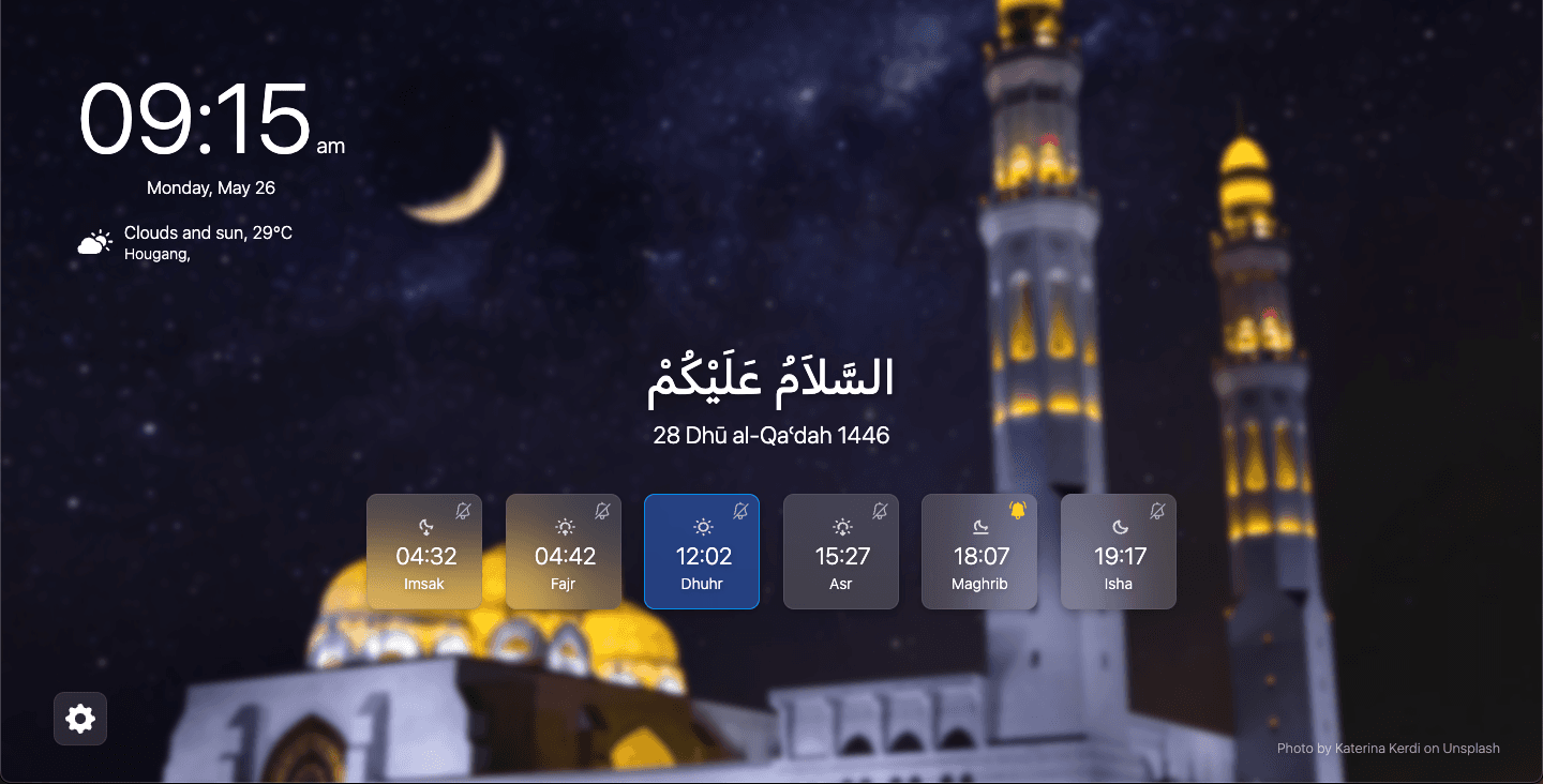 Mooslem startpage